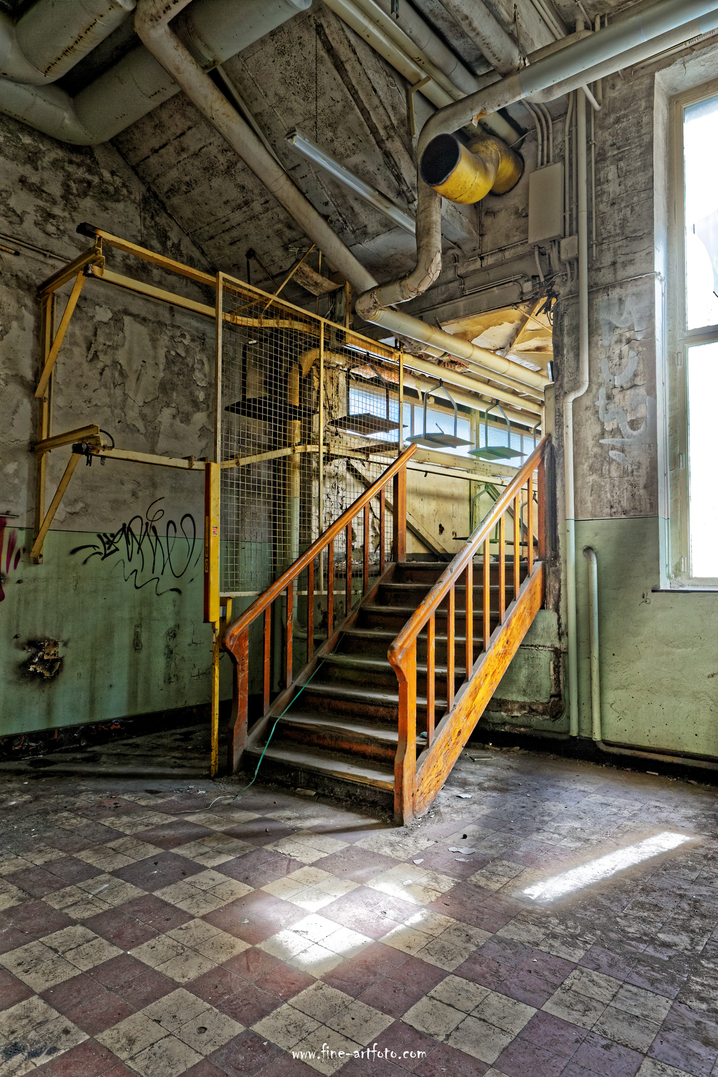 Stairs and Cable Car