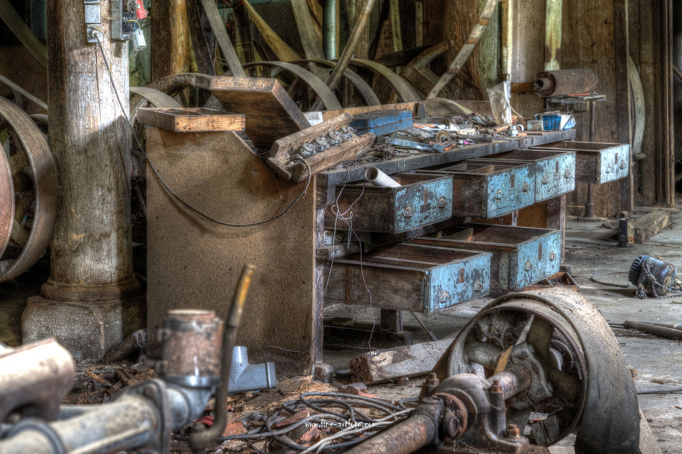 Blue Worktable