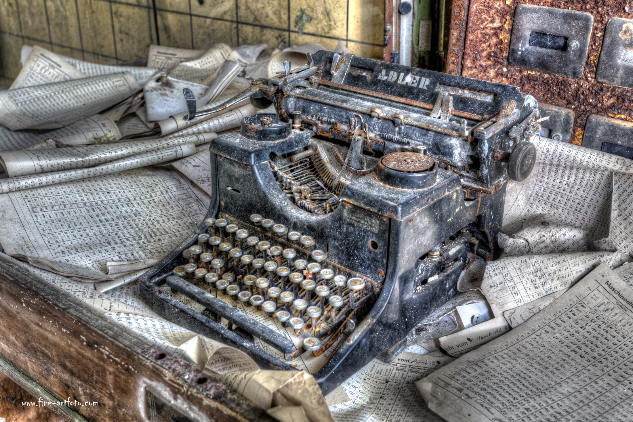 A Desk in Disarray